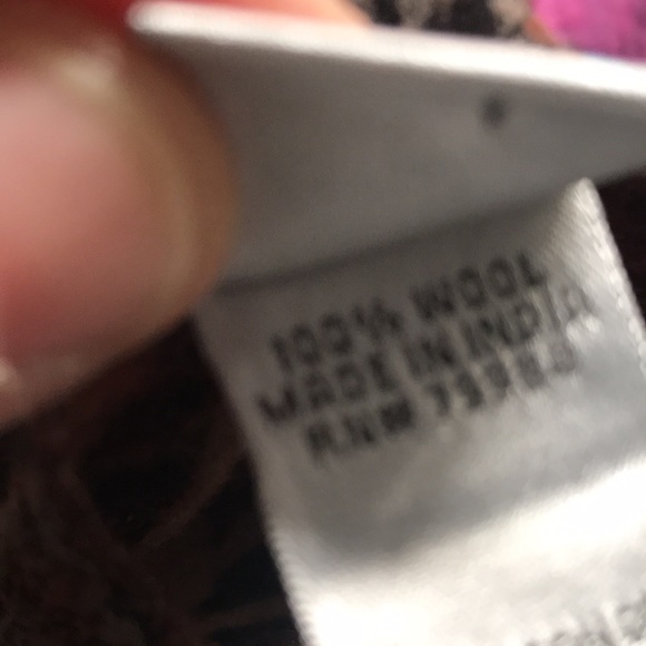 Vintage giant Chicos wool shawl - Picture 4 of 5